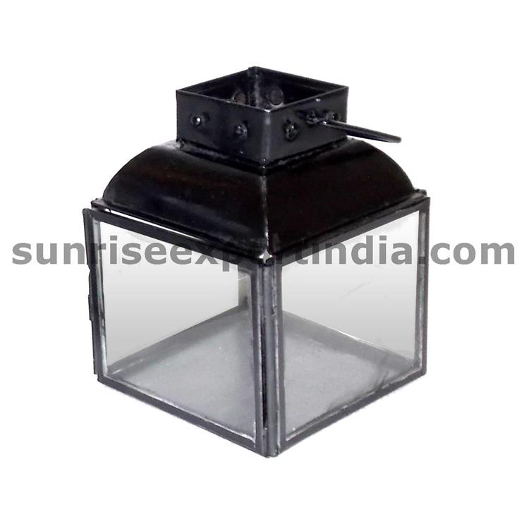 SQUARE LANTERN BLACK