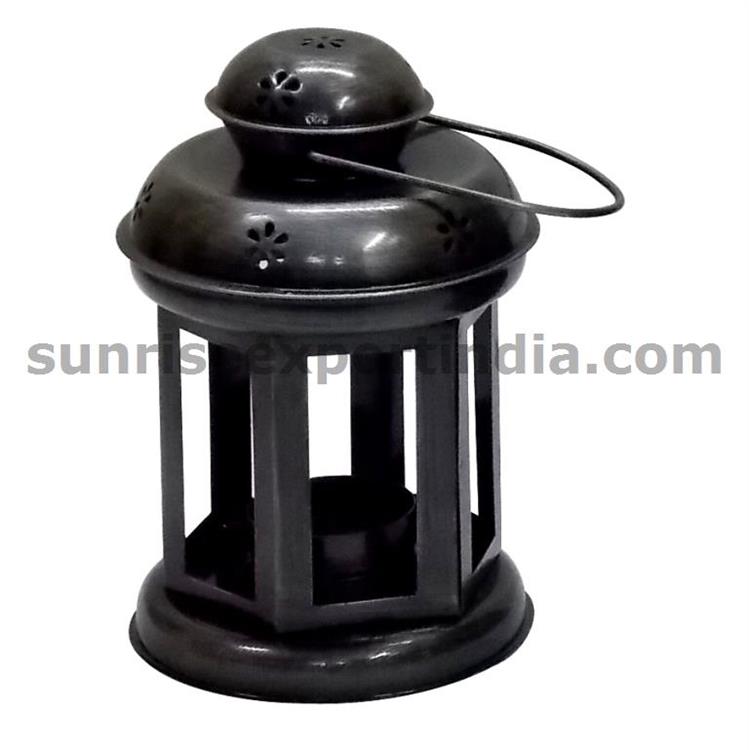 SMALL LANTERN ZINK ANTIQUE