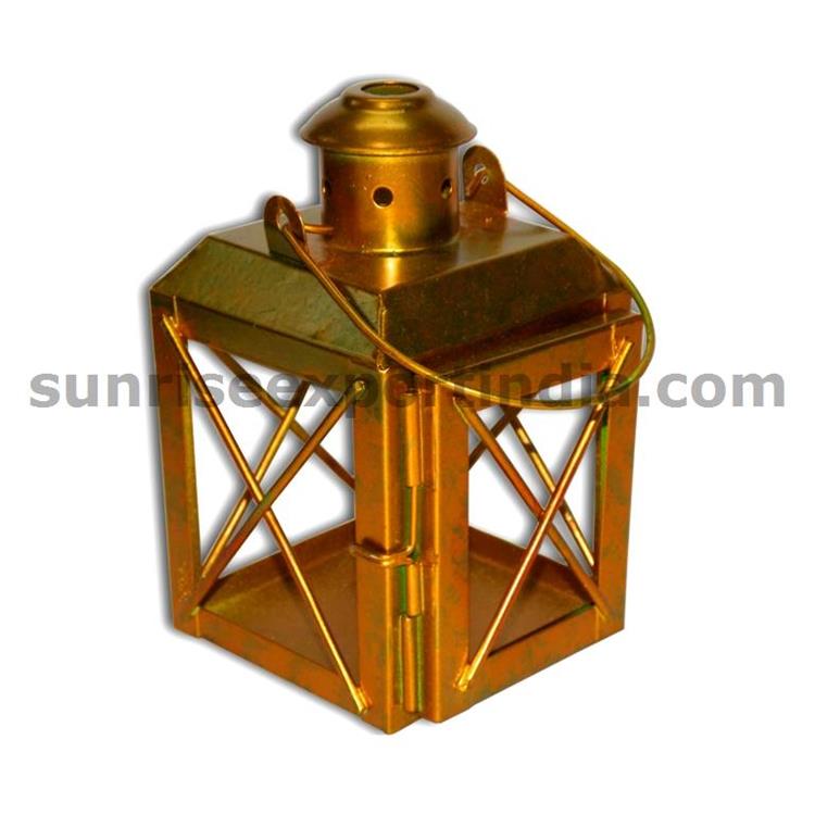 SMALL LANTERN COPPER ANTIQUE